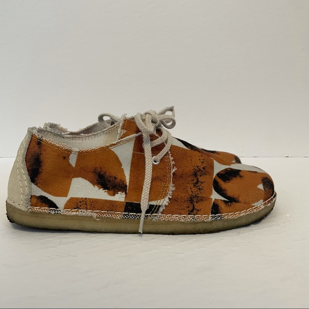 Clacks Original animal print canvas shoe with crepe sole